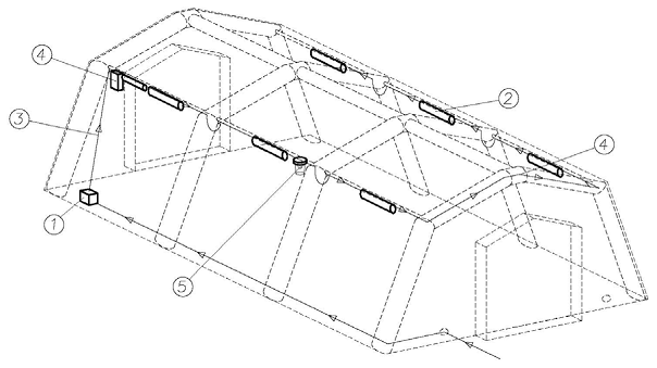 elektromos rendszer pneumatikus sátorhoz