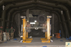 Mûhely (hangár) sátor