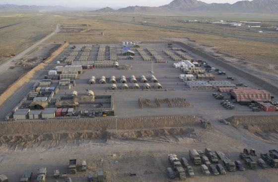 Afganisztánban felállított sátrak 