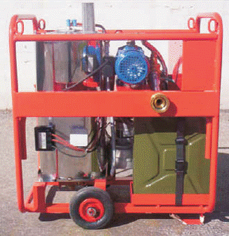 mobil vízmelegítõ berendezés